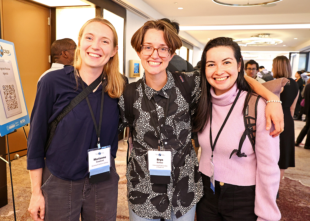 Smiling DOE CSGF fellows pose for a photo at an Annual Program Review meeting